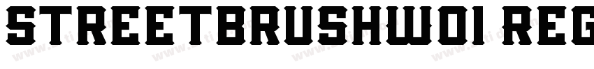 StreetbrushW01 Regul字体转换